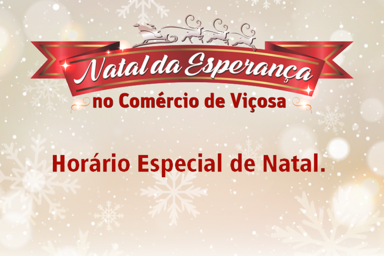 Horário de Natal para o comércio de Viçosa