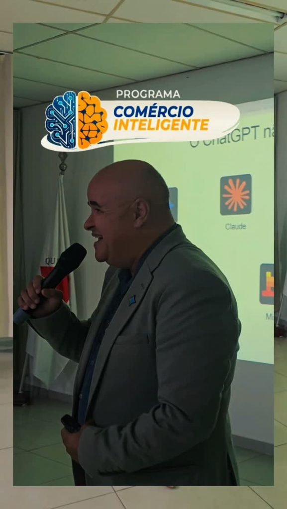 Alexandre Calmon palestra sobre Inteligência Artificial no Programa Comércio Inteligente, na Casa do Empresário