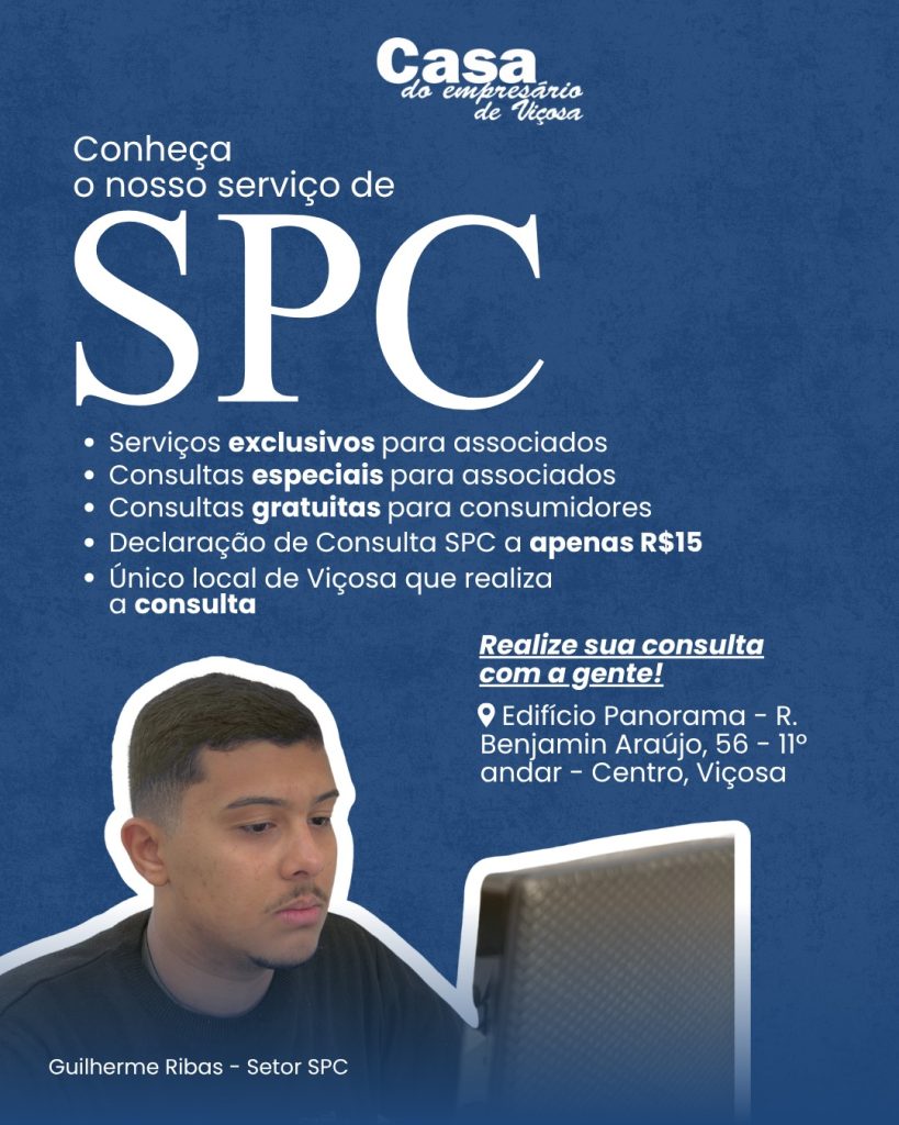 Serviço de SPC da Casa do Empresário de Viçosa